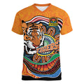 Custom Tigers Honouring First Nations Women V-Neck T-Shirt NAIDOC 2026 Deadly 50 Years