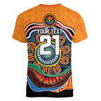 Custom Tigers Honouring First Nations Women V-Neck T-Shirt NAIDOC 2026 Deadly 50 Years