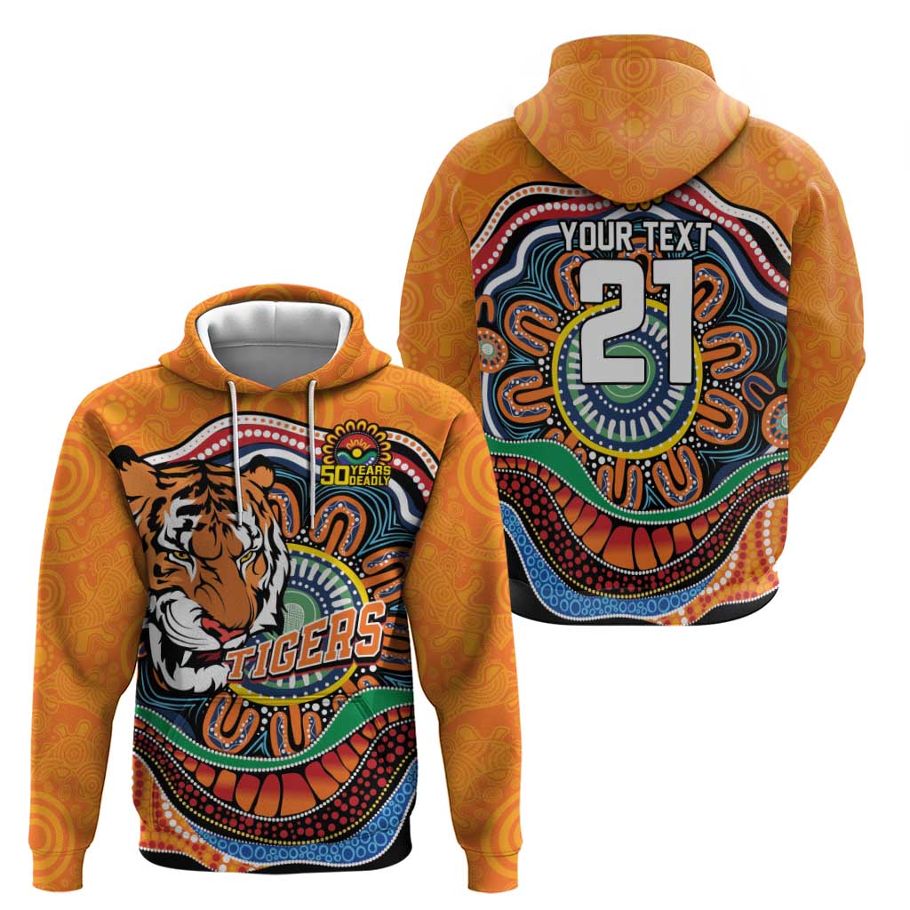 Custom Tigers Honouring First Nations Zip Hoodie NAIDOC 2026 Deadly 50 Years