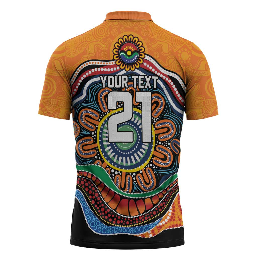 Custom Tigers Honouring First Nations Zipper Polo Shirt NAIDOC 2026 Deadly 50 Years