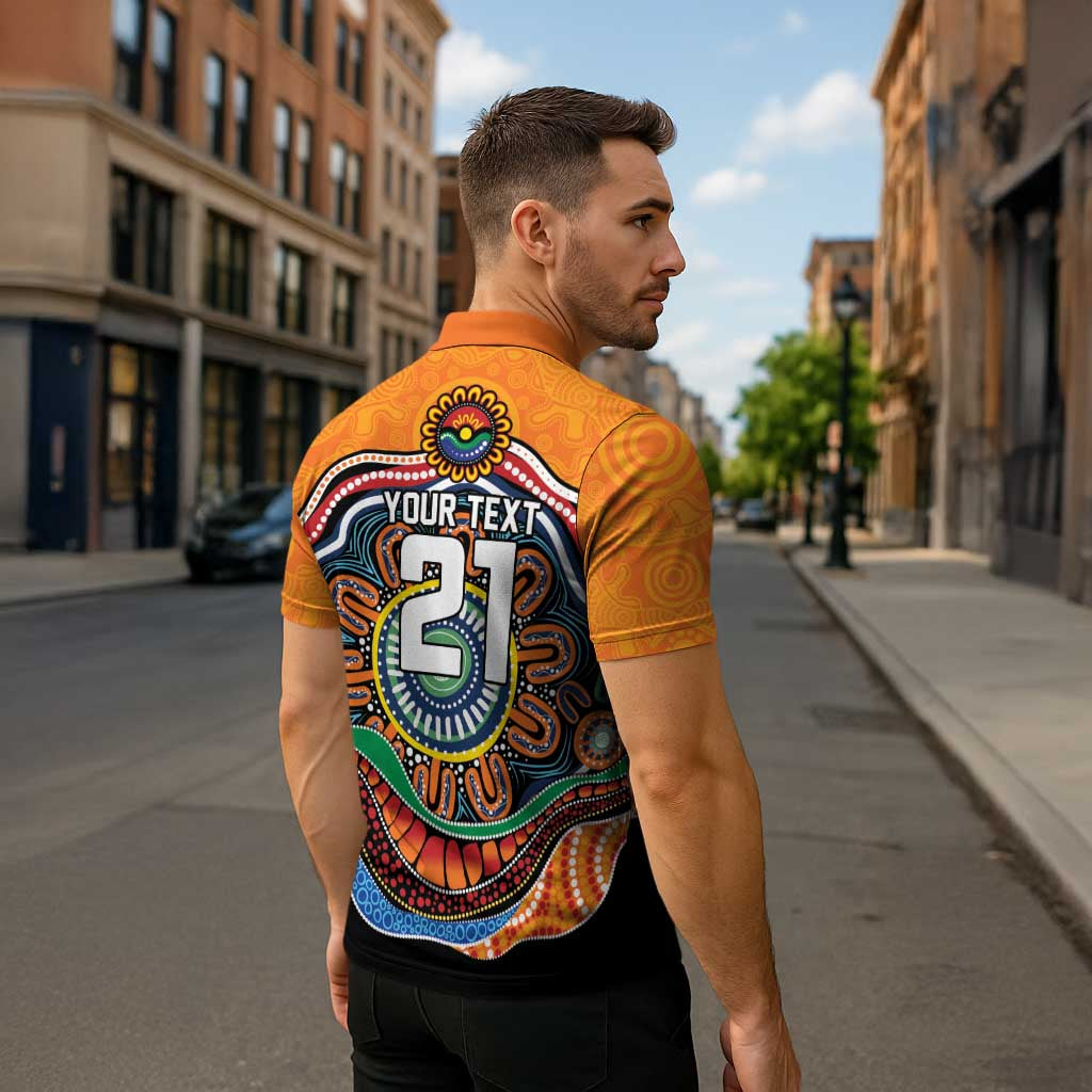 Custom Tigers Honouring First Nations Zipper Polo Shirt NAIDOC 2026 Deadly 50 Years