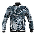 Magpies Aboriginal Art Baseball Jacket