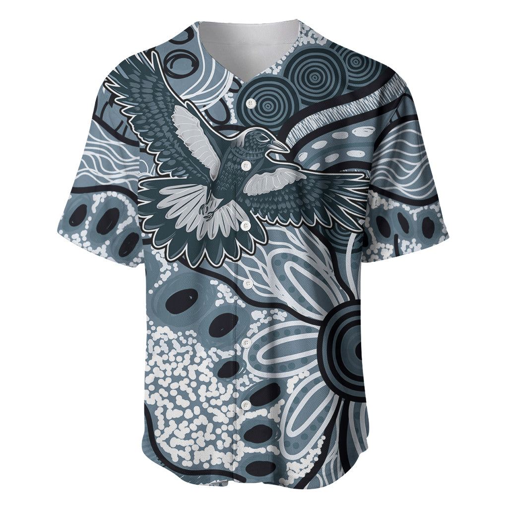 Magpies Aboriginal Art Baseball Jersey