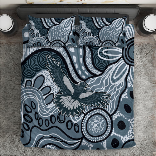 Magpies Aboriginal Art Bedding Set