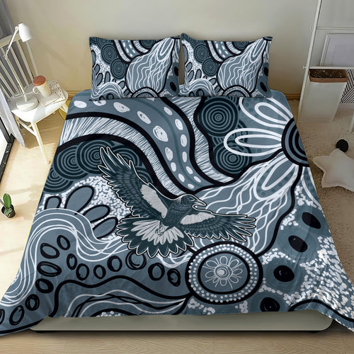 Magpies Aboriginal Art Bedding Set