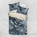 Magpies Aboriginal Art Bedding Set