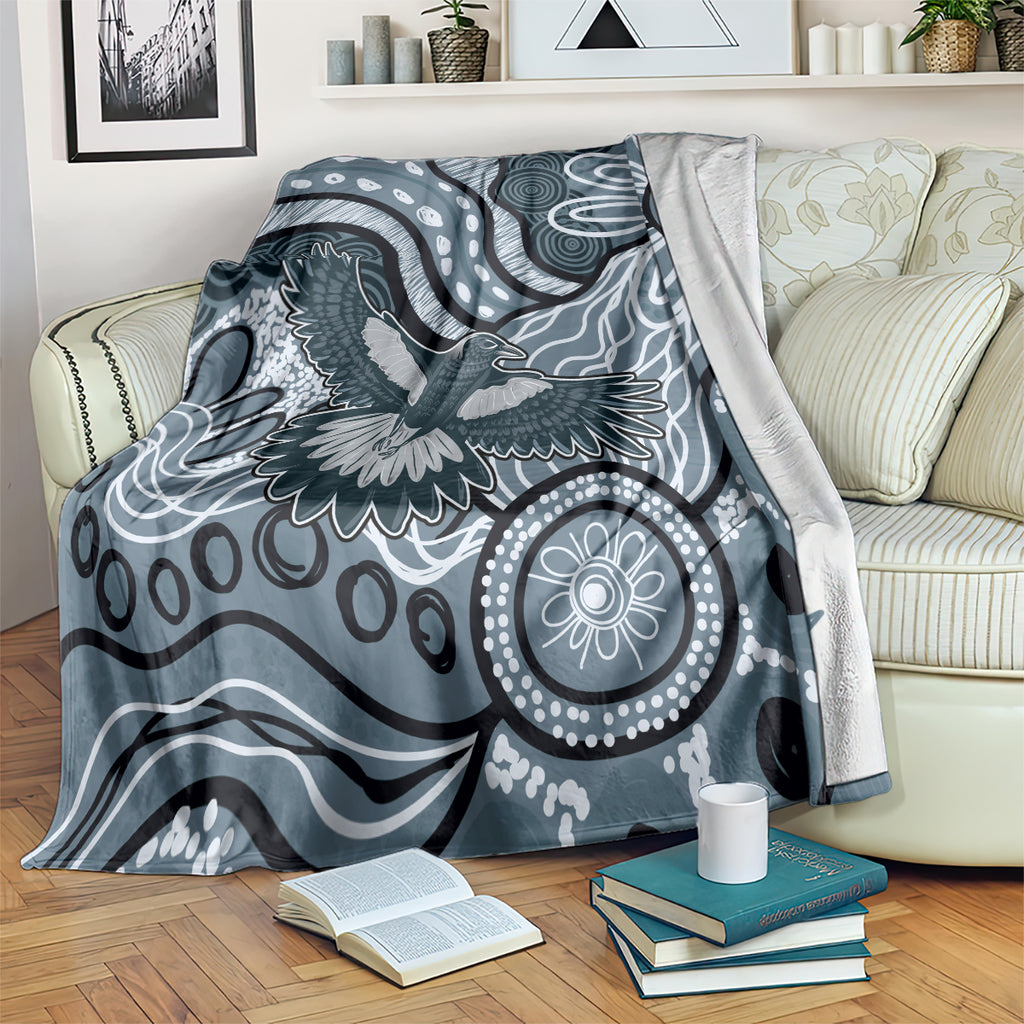 Magpies Aboriginal Art Blanket