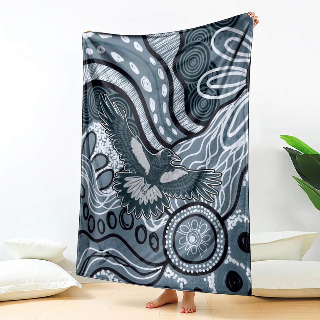 Magpies Aboriginal Art Blanket