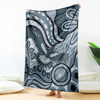 Magpies Aboriginal Art Blanket