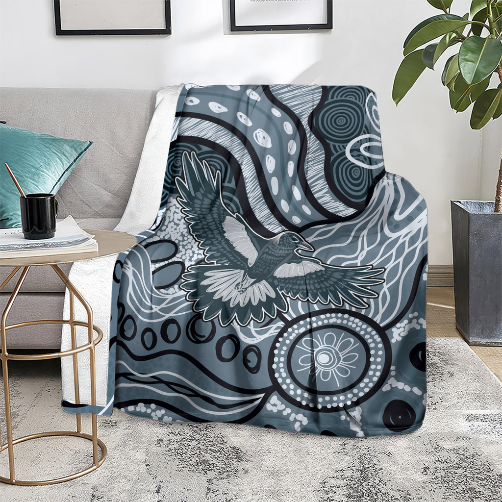 Magpies Aboriginal Art Blanket