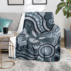 Magpies Aboriginal Art Blanket