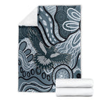 Magpies Aboriginal Art Blanket