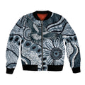 Magpies Aboriginal Art Bomber Jacket