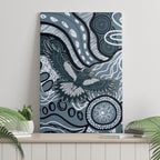 Magpies Aboriginal Art Canvas Wall Art