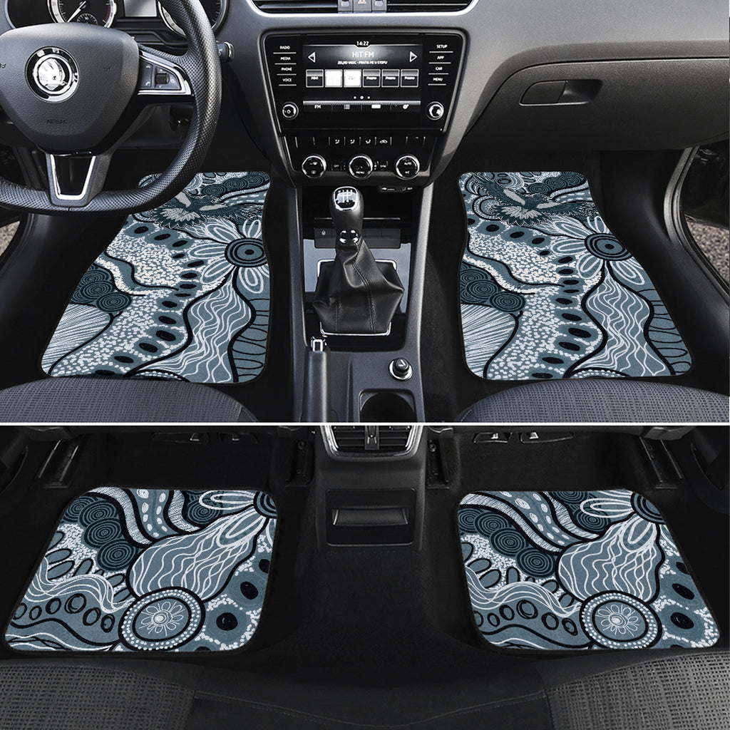 Magpies Aboriginal Art Car Mats