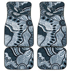 Magpies Aboriginal Art Car Mats