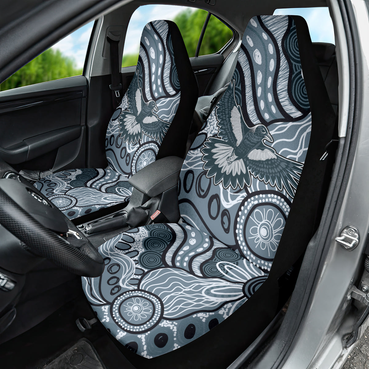 Magpies Aboriginal Art Car Seat Cover