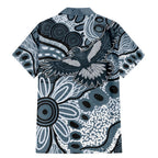 Magpies Aboriginal Art Family Matching Mermaid Dress and Hawaiian Shirt