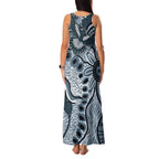 Magpies Aboriginal Art Family Matching Tank Maxi Dress and Hawaiian Shirt