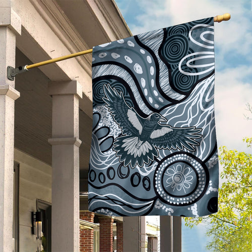 Magpies Aboriginal Art Garden Flag