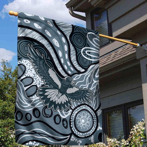 Magpies Aboriginal Art Garden Flag