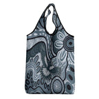 Magpies Aboriginal Art Grocery Bag