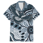 Magpies Aboriginal Art Hawaiian Shirt