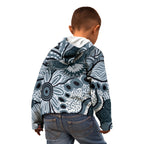 Magpies Aboriginal Art Kid Hoodie