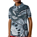 Magpies Aboriginal Art Kid Polo Shirt