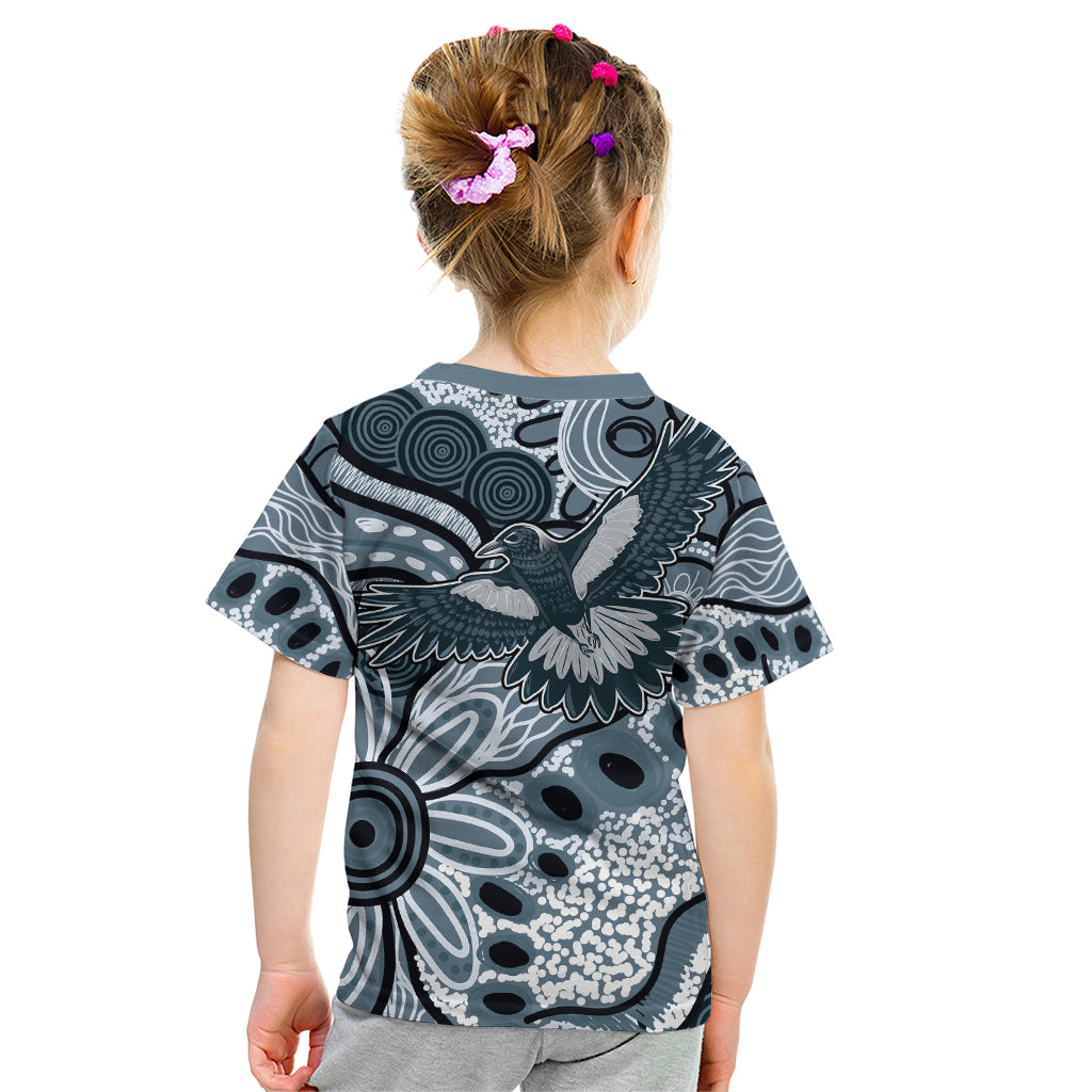 Magpies Aboriginal Art Kid T Shirt