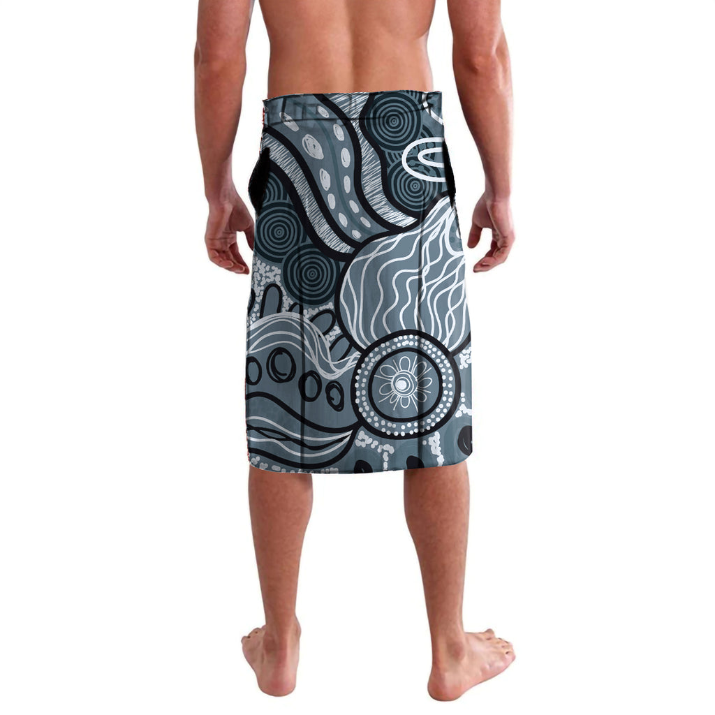 Magpies Aboriginal Art Lavalava