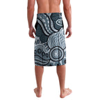 Magpies Aboriginal Art Lavalava