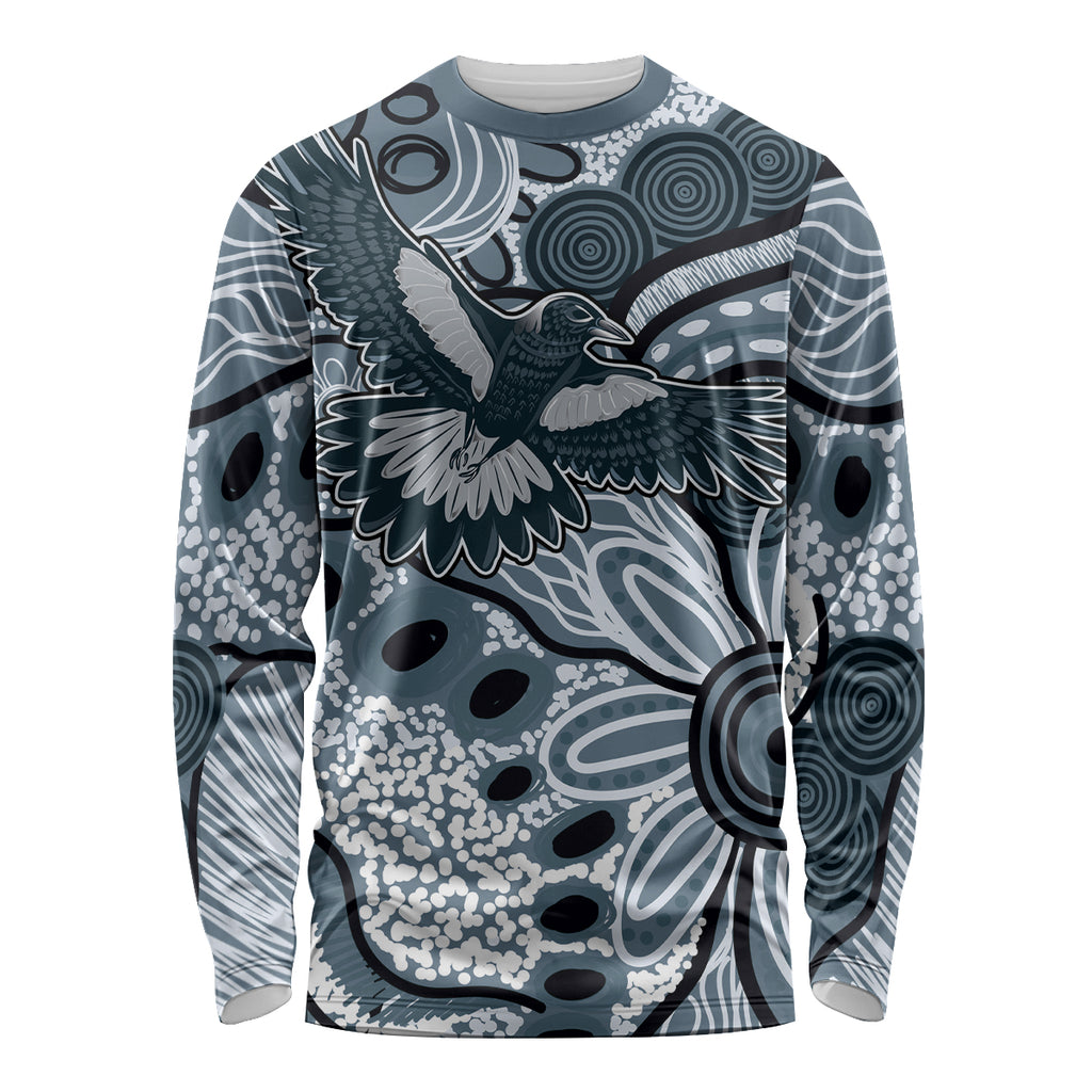 Magpies Aboriginal Art Long Sleeve Shirt