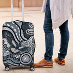 Magpies Aboriginal Art Luggage Cover