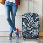 Magpies Aboriginal Art Luggage Cover