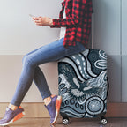 Magpies Aboriginal Art Luggage Cover