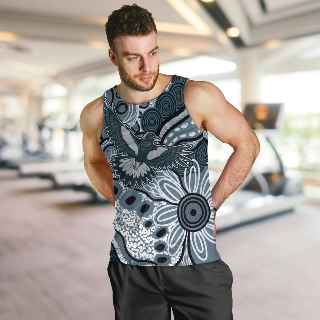 Magpies Aboriginal Art Men Tank Top