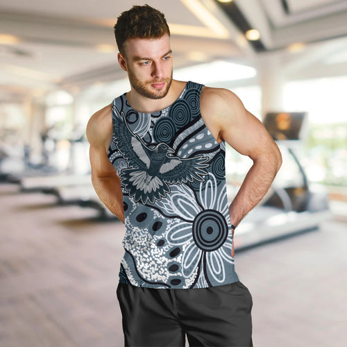 Magpies Aboriginal Art Men Tank Top