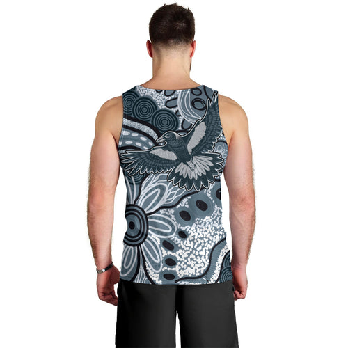Magpies Aboriginal Art Men Tank Top