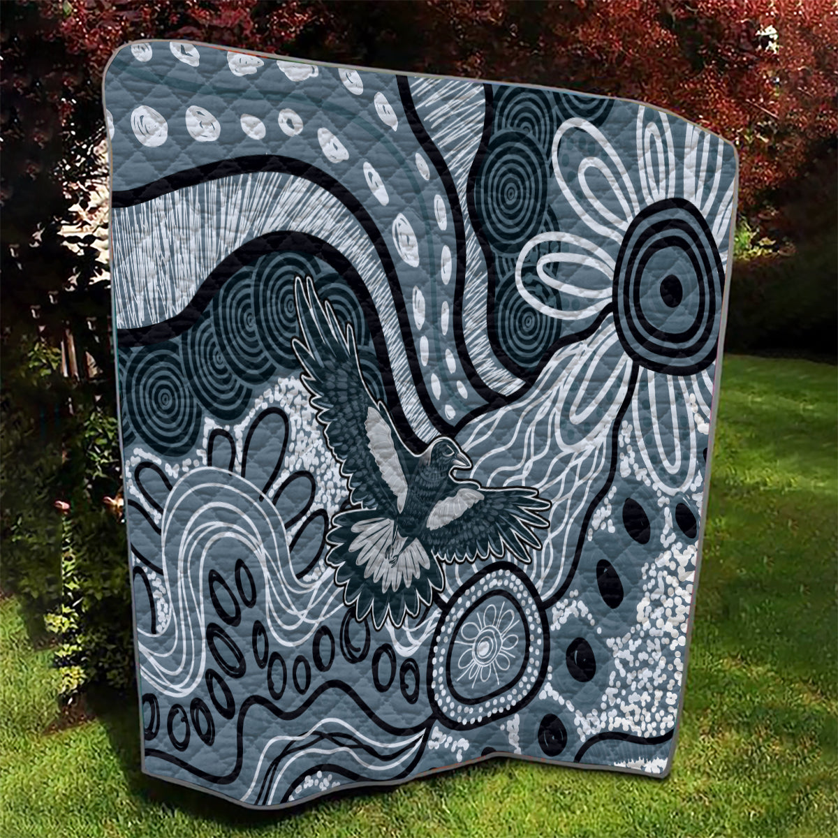 Magpies Aboriginal Art Quilt