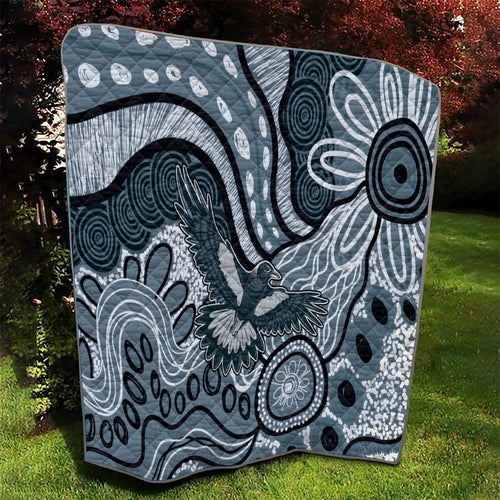 Magpies Aboriginal Art Quilt