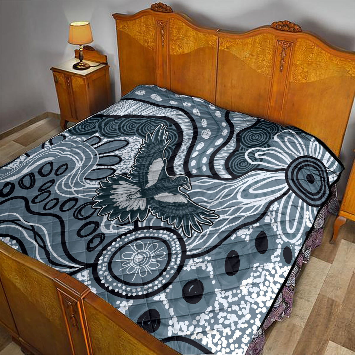 Magpies Aboriginal Art Quilt