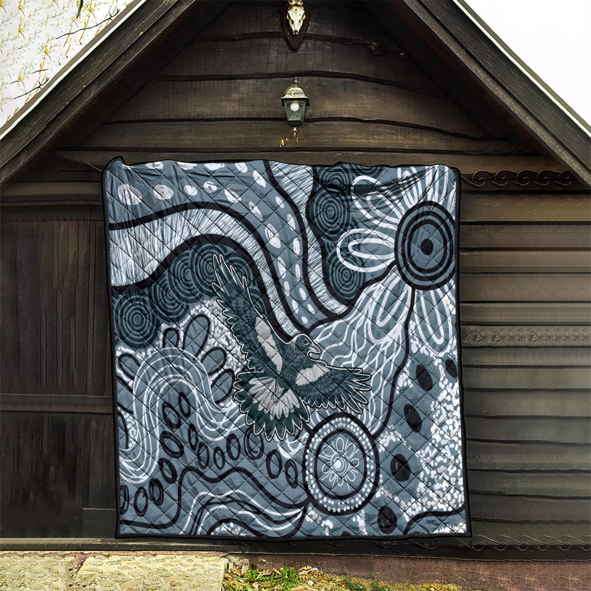 Magpies Aboriginal Art Quilt