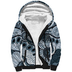 Magpies Aboriginal Art Sherpa Hoodie