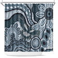 Magpies Aboriginal Art Shower Curtain