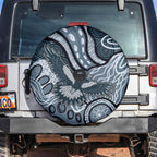 Magpies Aboriginal Art Spare Tire Cover