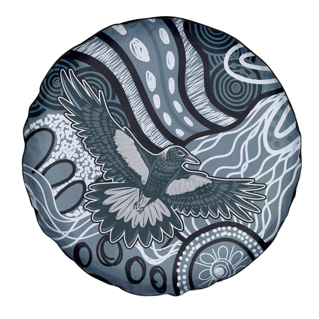 Magpies Aboriginal Art Spare Tire Cover