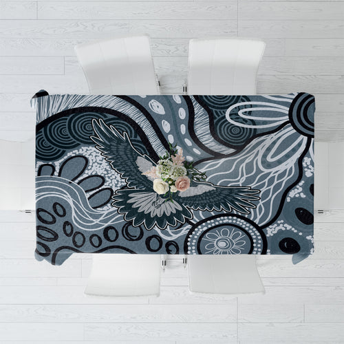 Magpies Aboriginal Art Tablecloth
