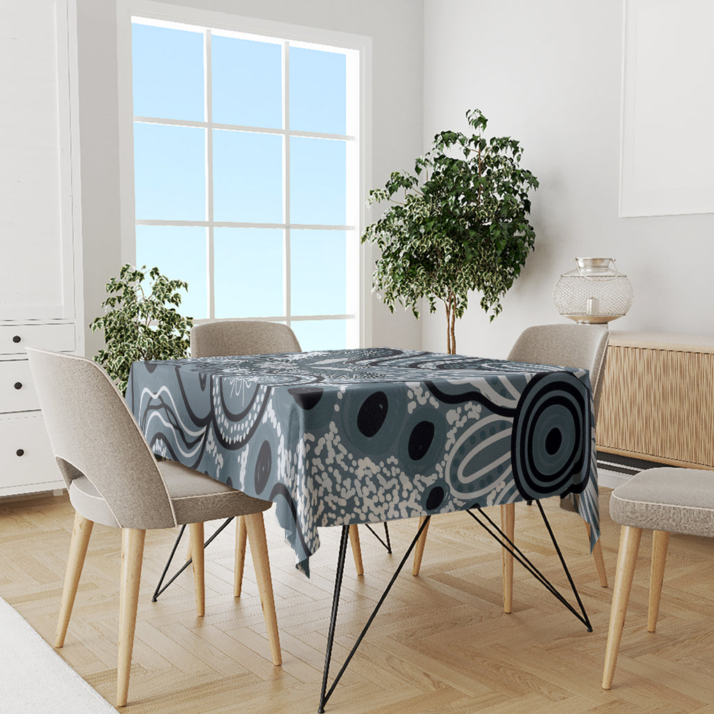 Magpies Aboriginal Art Tablecloth
