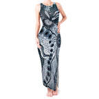 Magpies Aboriginal Art Tank Maxi Dress